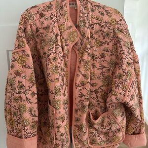 Free People Peach Floral Women's Chloe Jacket